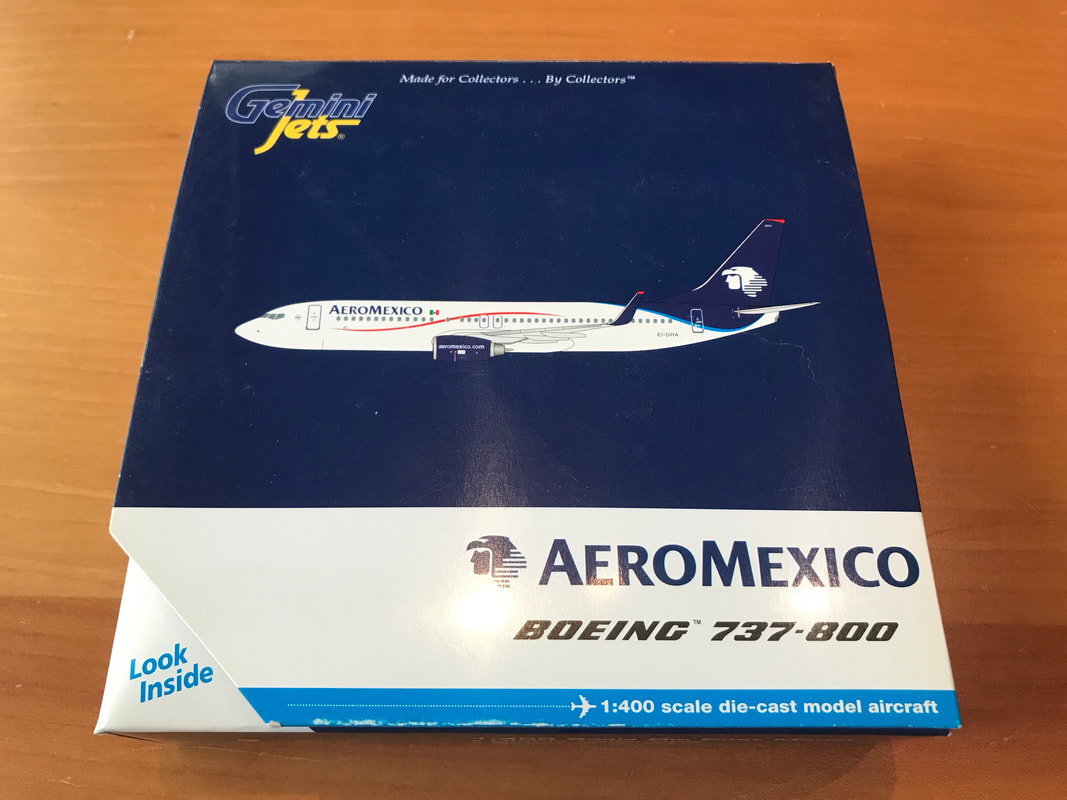Aeromexico 737 800 Gemini Jets Diecast Curio